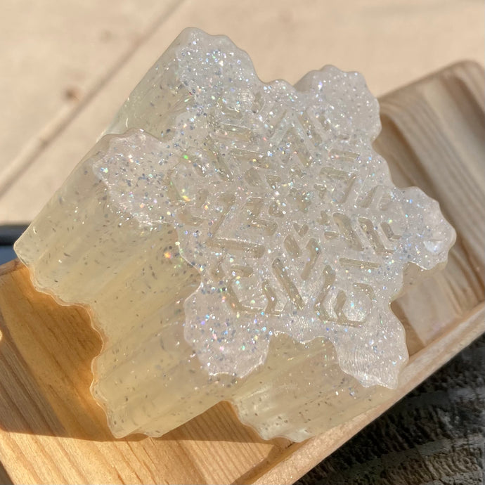Snowflake soap